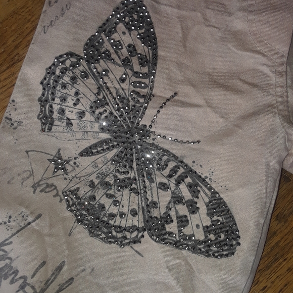 NEW blush color embellished jeans from Itally - Picture 5 of 5